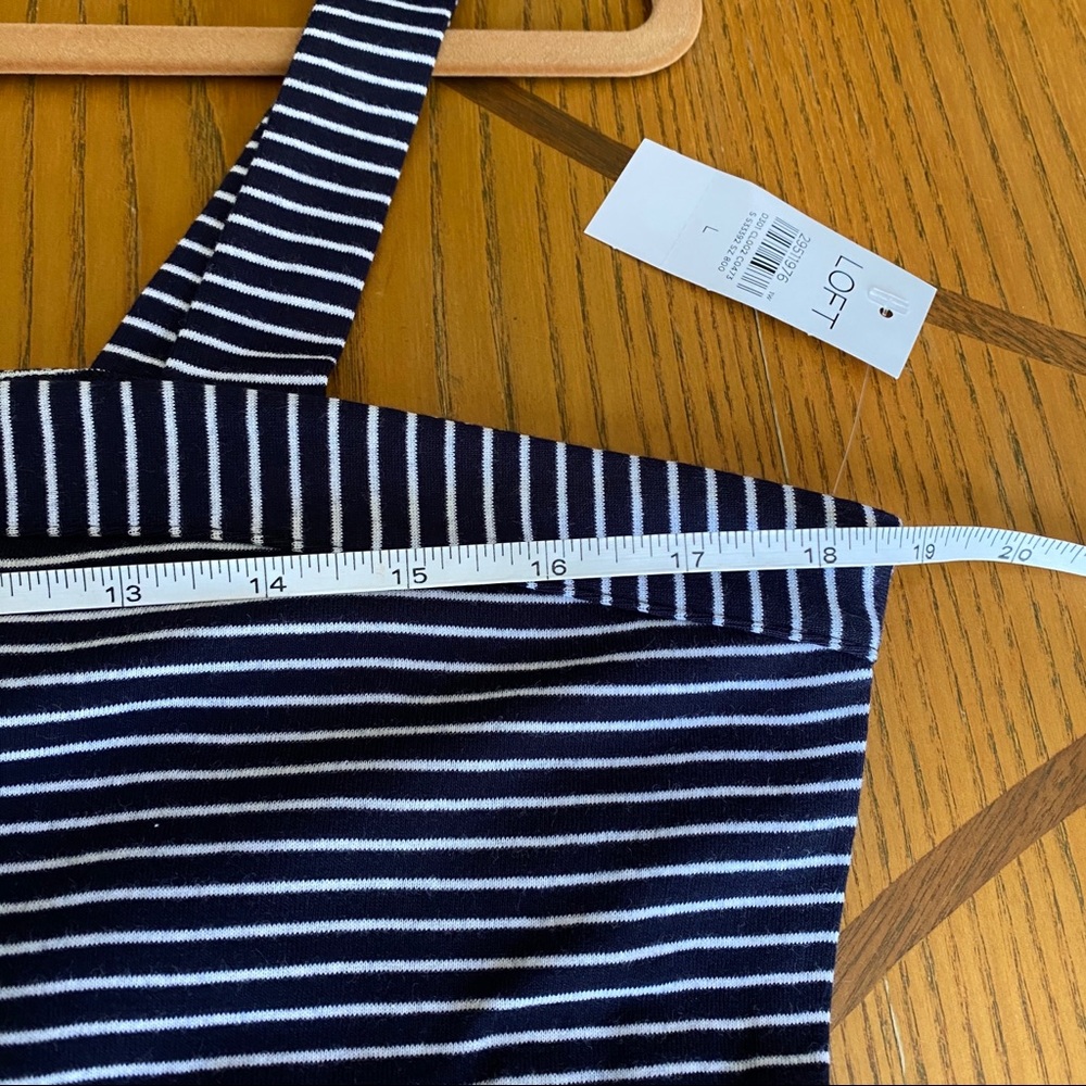 🆕 LOFT Striped Tank, Size Large - Picture 3 of 5